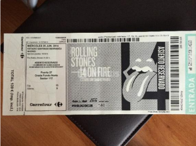 Entrada Rolling Stones